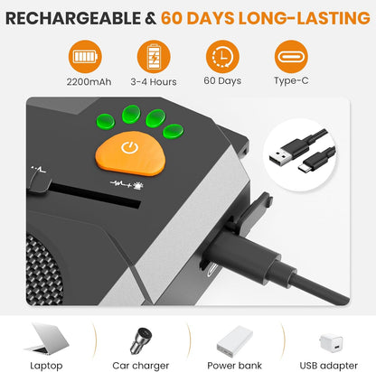 Anti Barking Device for Dogs, Ultrasonic Dog Bark Deterrent Device, 15M Range Dogs Bark Control, Stop Dog Barking Devices with 3 Modes, IP56 Waterproof, Indoor & Outdoor, Rechargeable