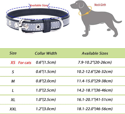 Yonsbox Custom Personalized Reflective Cat Dog Collar with Name Plate Engraved Cute Purple Puppy Kitten Dog Cat Collars for Male Female Boy Girl Small Medium Large Cats Dogs