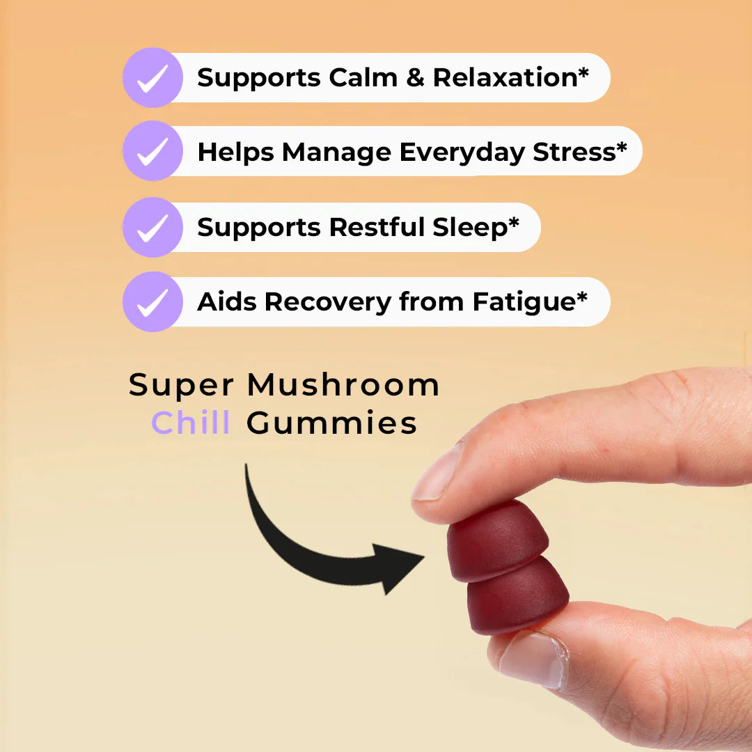 Super Mushroom Daily Gummies® - 50% OFF Only! Wild Mix fruit | Brain Function + Wellness