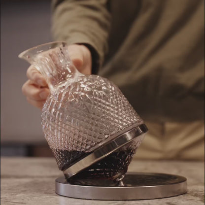 Rotating Crystal  Wine Bottle- 50% OFF Today Only