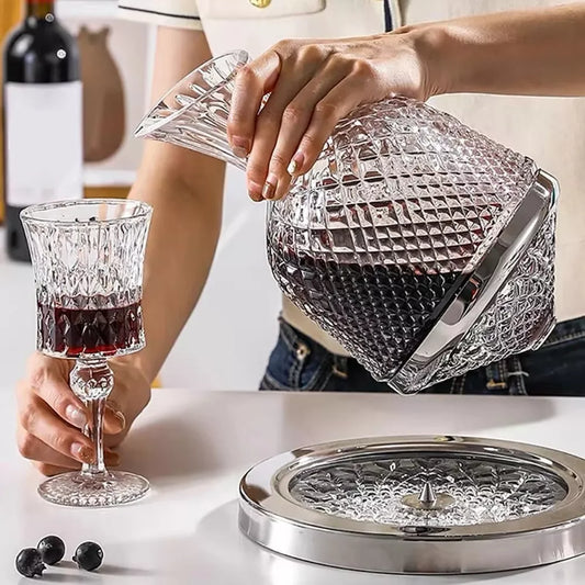 Rotating Crystal  Wine Bottle- 50% OFF Today Only