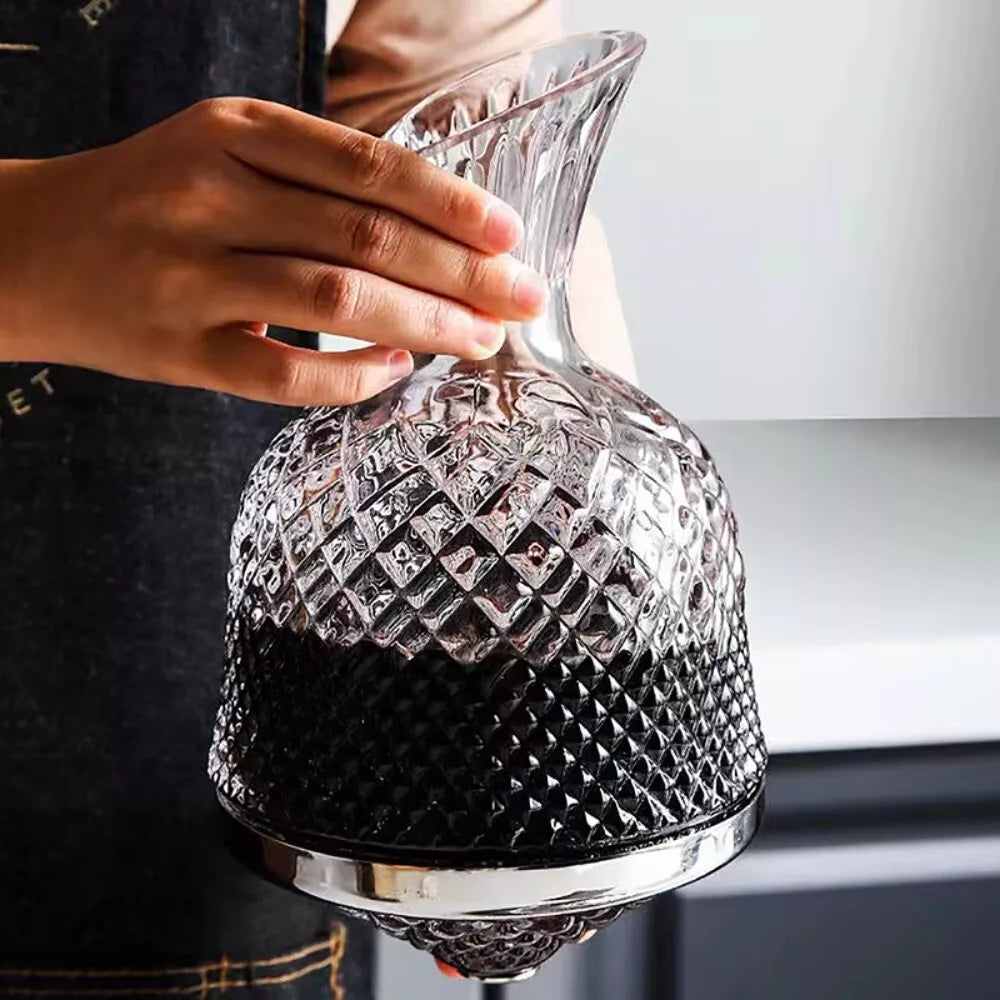 Rotating Crystal  Wine Bottle- 50% OFF Today Only