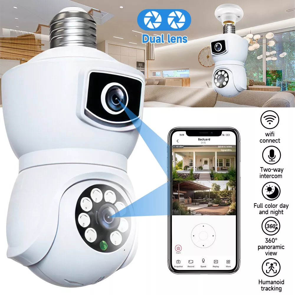 Smart Light Bulb Security Camera- 50% OFF Today Only