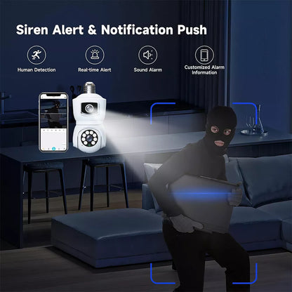 Smart Light Bulb Security Camera- 50% OFF Today Only