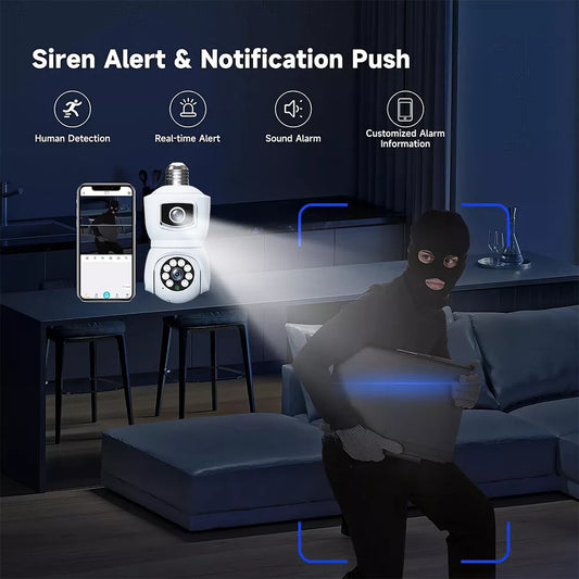 Smart Light Bulb Security Camera- 50% OFF Today Only