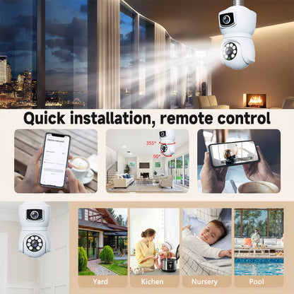 Smart Light Bulb Security Camera- 50% OFF Today Only