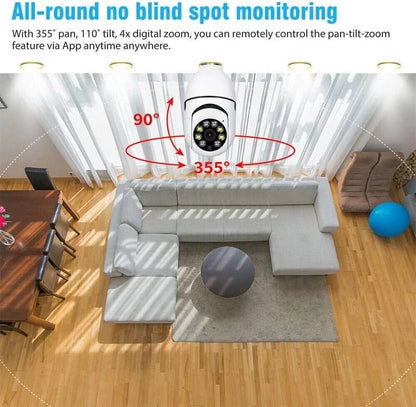 Smart Light Bulb Security Camera- 50% OFF Today Only